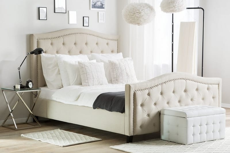 Dubbelsäng Aurel 160|200 cm - Beige - Möbler - Säng - Ramsäng