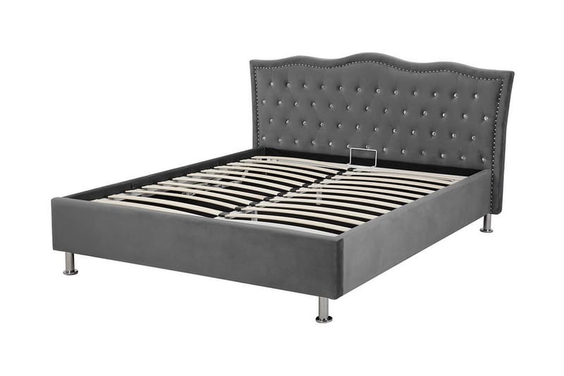 Dubbelsäng Metz 140|200 cm - Grå - Möbler - Säng - Ramsäng