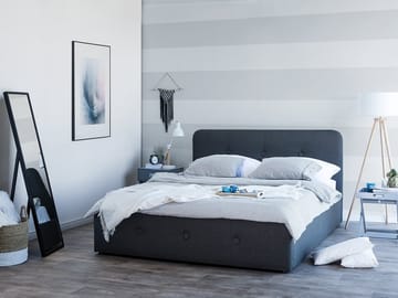 Dubbelsäng Rennes 140|200 cm - Grå - Möbler - Säng - Ramsäng