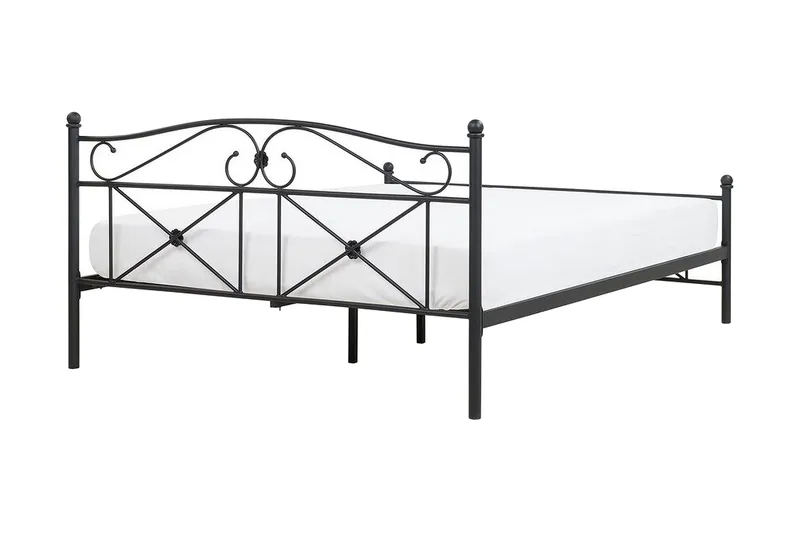Finnicka Dubbelsäng 140x200 cm - Svart - Möbler - Säng - Ramsäng