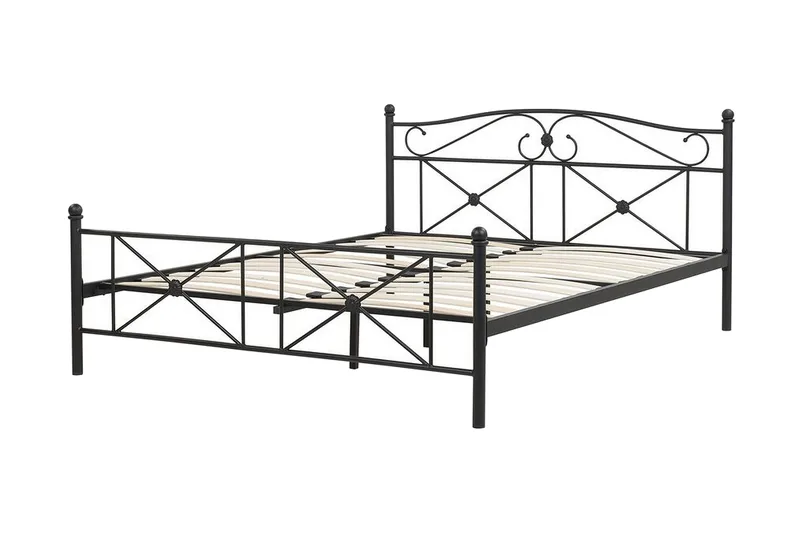 Finnicka Dubbelsäng 140x200 cm - Svart - Möbler - Säng - Ramsäng