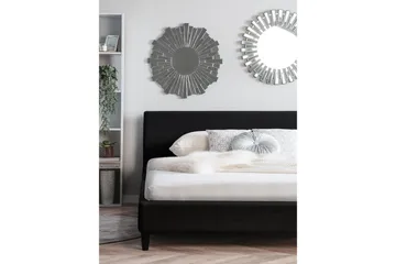 Fitou Dubbelsäng 160 200 cm - Svart - Möbler - Säng - Ramsäng