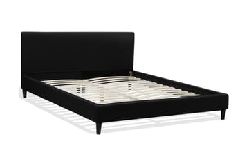 Fitou Dubbelsäng 160 200 cm - Svart - Möbler - Säng - Ramsäng