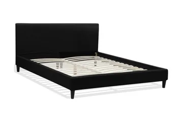 Fitou Dubbelsäng 160 200 cm - Svart - Möbler - Säng - Sängram & sängstomme