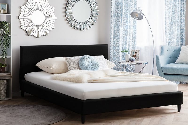 Fitou Sängram 160x200 cm - Svart - Möbler - Säng - Ramsäng