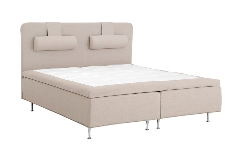 Komplett Sängpaket Ramsäng Notte 160x200 Fast Latex - Beige - Ramsäng - Dubbelsäng - Komplett sängpaket