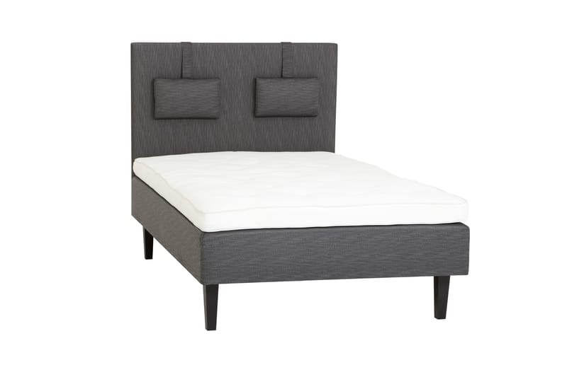 Komplett Sängpaket Ramsäng Ystad 120x200 Medelfast Latex - Grå - Möbler - Säng - Ramsäng