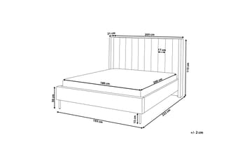 Krukö Dubbelsäng 180x200 cm - Grå - Möbler - Säng - Ramsäng