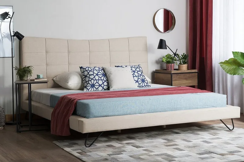 Lannion Dubbelsäng 180200 cm Beige - Beige - Möbler - Säng - Ramsäng