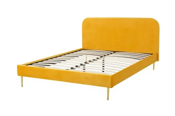 Larochelle Dubbelsäng 160x200 cm - Gul - Möbler - Säng - Ramsäng