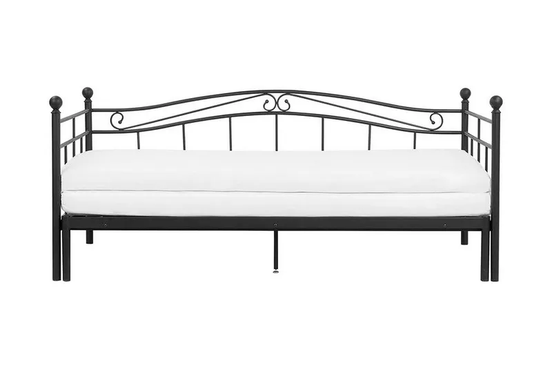 Lutebo Säng 160x200 cm, Svart