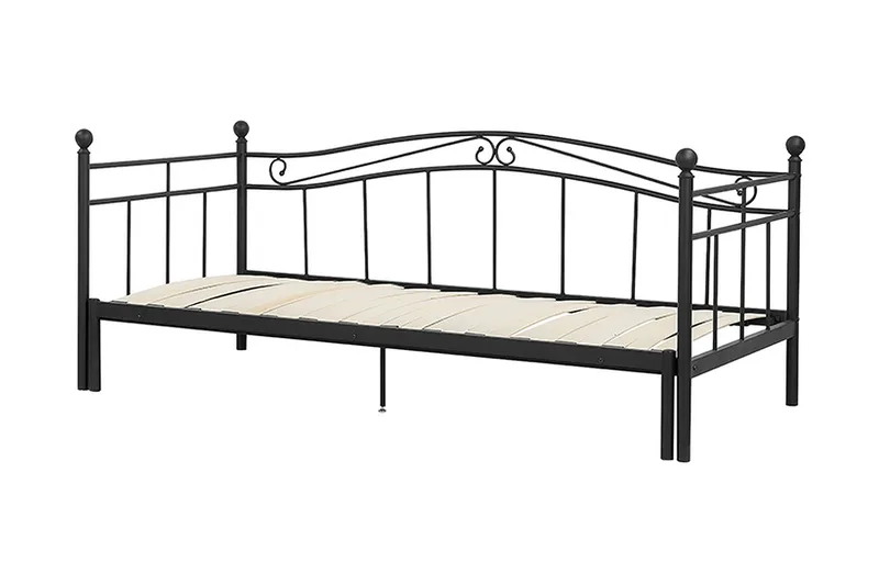 Lutebo Säng 160x200 cm - Svart - Möbler - Säng - Ramsäng