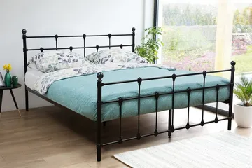 Lyn Dubbelsäng 160 200 cm Svart - Svart - Möbler - Säng - Ramsäng