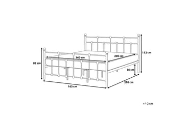 Lyn Dubbelsäng 160 200 cm Svart - Svart - Möbler - Säng - Ramsäng