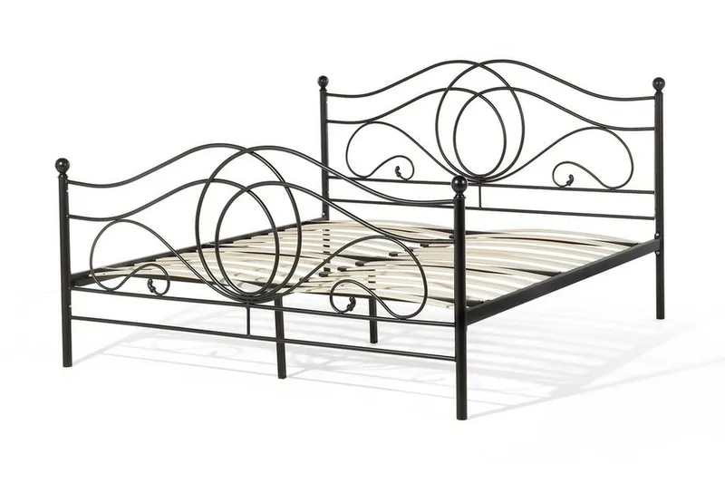 Lyra Dubbelsäng 160200 cm - Svart - Möbler - Säng - Ramsäng