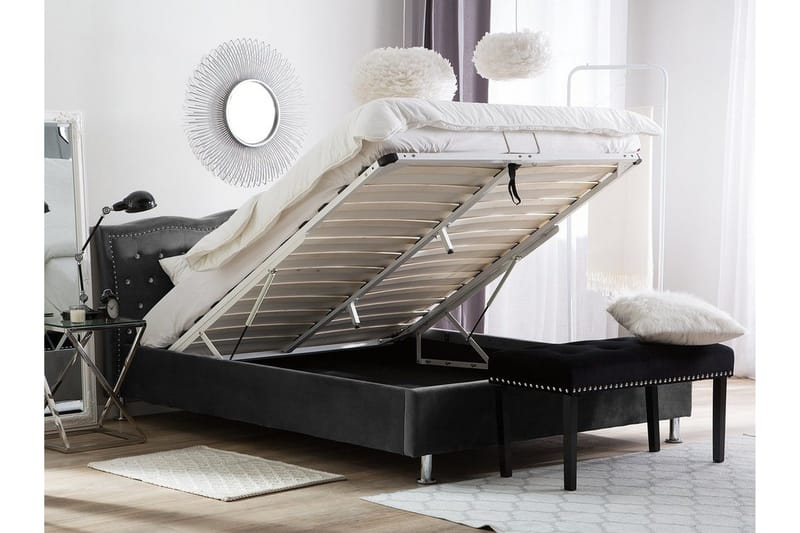 Metz Dubbelsäng 140 200 cm - Grå - Möbler - Säng - Ramsäng