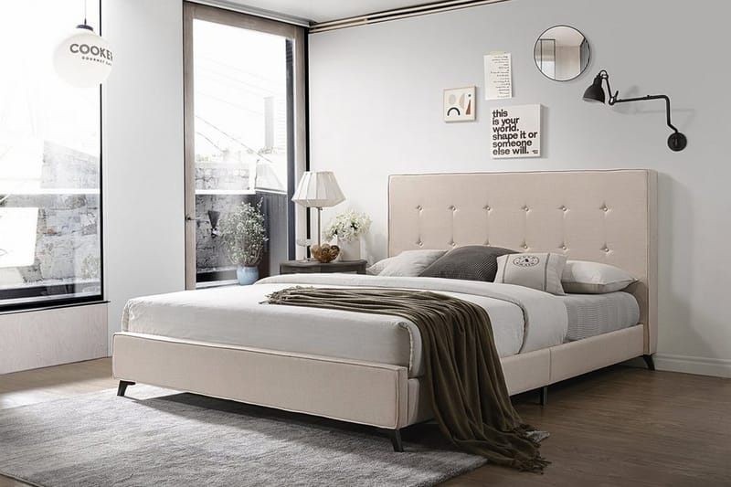 Nattaro Dubbelsäng 140x200cm - Beige - Möbler - Säng - Ramsäng
