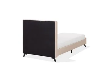 Nattaro Sängram 90x200 cm i Tyg med Sänggavel - Beige - Möbler - Säng - Sängram & sängstomme