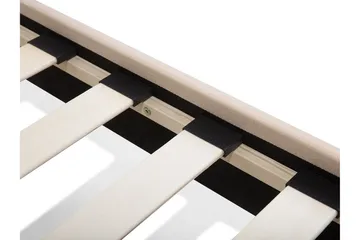 Nattaro Sängram 90x200 cm i Tyg med Sänggavel - Beige - Möbler - Säng - Sängram & sängstomme