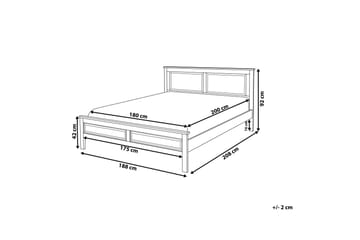Olivet Dubbelsäng 180 200 cm Blå - Blå - Möbler - Säng - Ramsäng