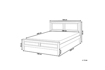 Olivet Dubbelsäng 180 200 cm Vit  Vit - Vit - Möbler - Säng - Ramsäng