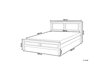 Olivet Dubbelsäng 180 200 cm Vit  Vit - Vit - Möbler - Säng - Ramsäng