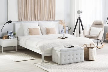 Olivet Dubbelsäng 180 200 cm Vit  Vit - Vit - Möbler - Säng - Ramsäng