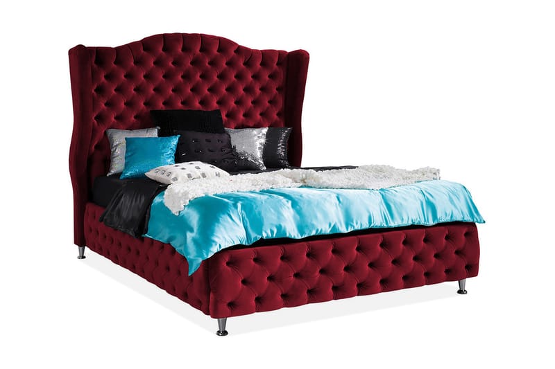 Ramsäng Baron 222x167x162 cm - Röd - Möbler - Säng - Ramsäng