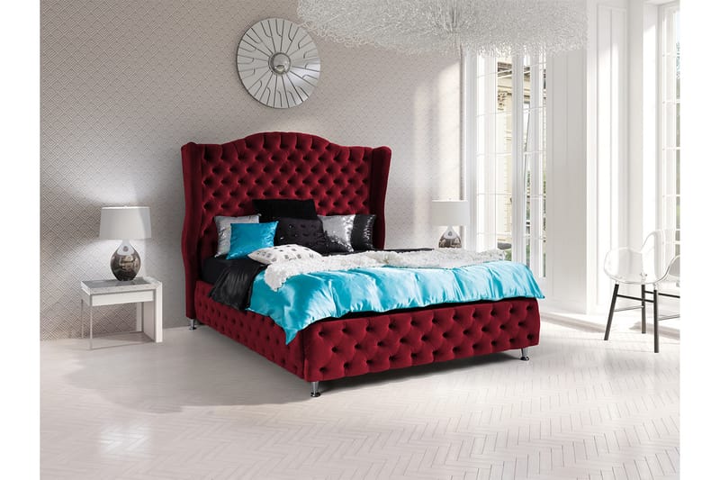 Ramsäng Baron 222x2070x162 cm - Röd - Möbler - Säng - Ramsäng