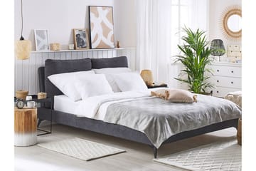 Ramsäng Bellamina 180x200cm - Sammet/Mörkgrå - Möbler - Säng - Ramsäng