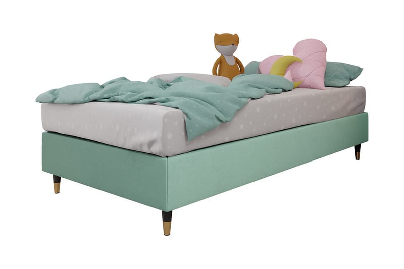 Ramsäng Forenza 120x200 cm - Sammet/Ljusgrön/Trä/Metall - Möbler - Säng - Ramsäng
