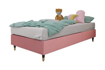 Ramsäng Forenza 120x200 cm - Sammet/Rosa/Trä/Metall - Möbler - Säng - Ramsäng