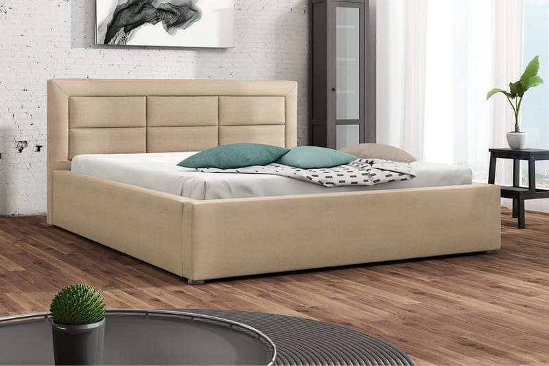 Ramsäng Havberg 223x200x93 cm - Beige - Möbler - Säng - Ramsäng