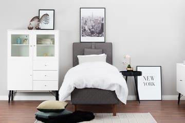 Ramsäng Kilmer 80x200 Medelfast Latex - Grå - Möbler - Säng - Ramsäng