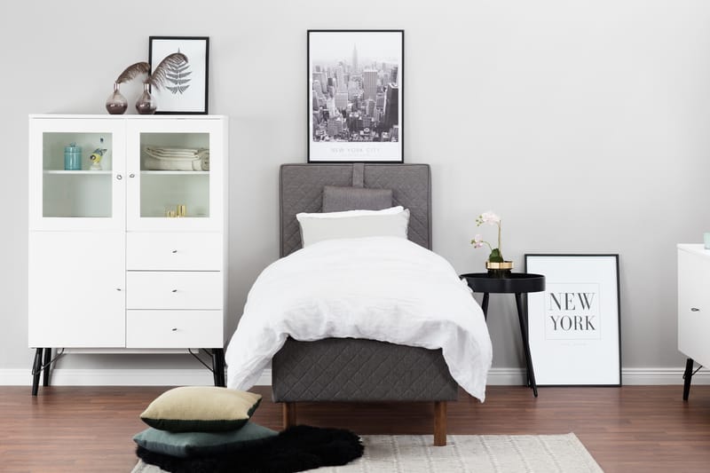 Ramsäng Kilmer 90x200 - Grå - Möbler - Säng - Enkelsäng