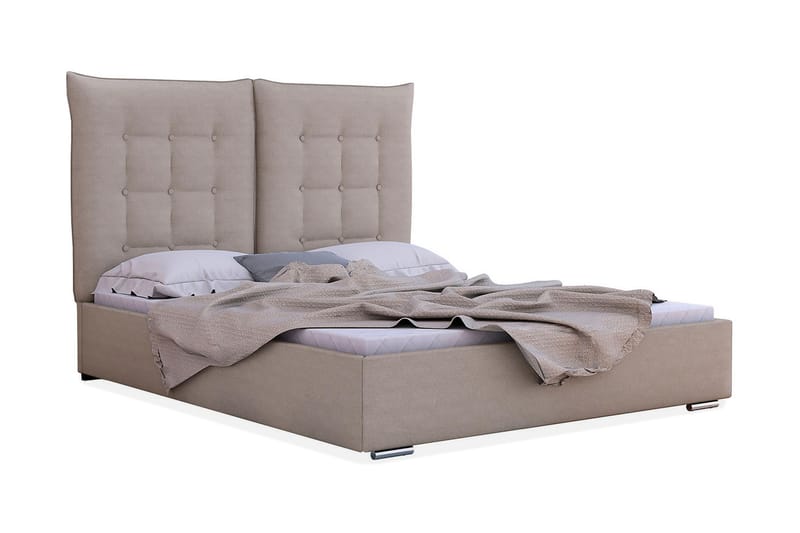 Ramsäng Szymon 214x155x128 cm - Brun/Grå - Möbler - Säng - Ramsäng