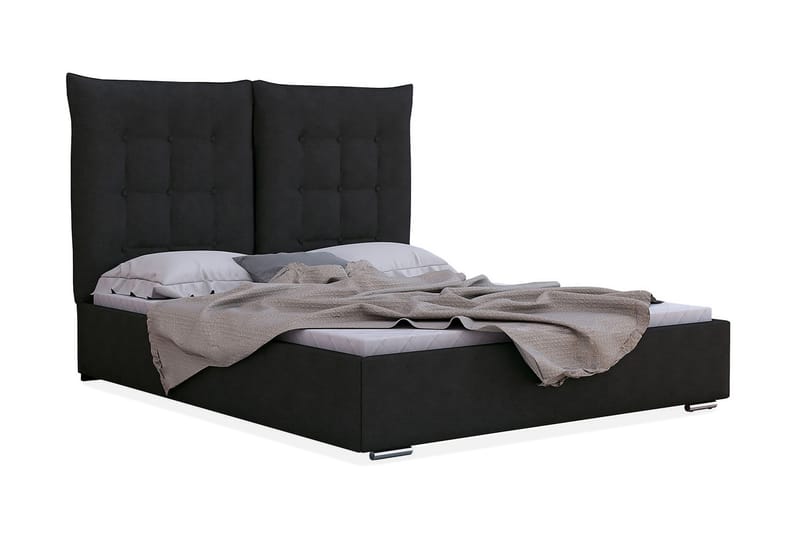 Ramsäng Szymon 214x175x128 cm - Svart - Möbler - Säng - Ramsäng