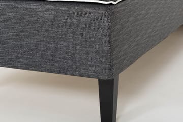 Ramsäng Ystad 120x200 Medelfast Polyeter - Grå - Möbler - Säng - Ramsäng