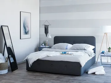 Rennes Dubbelsäng 140|200 cm - Grå - Möbler - Säng - Sängram & sängstomme