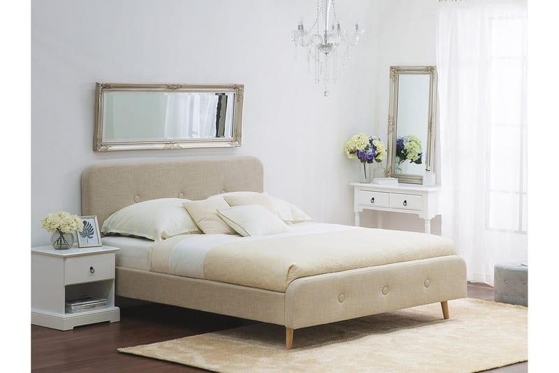 Rennes Dubbelsäng 180|200 cm - Beige - Möbler - Säng - Ramsäng