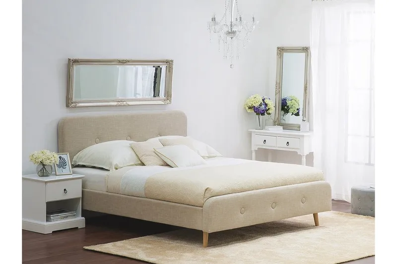 Rennes Dubbelsäng 180|200 cm - Beige - Möbler - Säng - Ramsäng