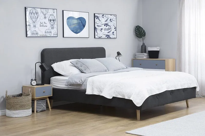 Rennes Sängram 140x200 cm - Grå - Möbler - Säng - Ramsäng