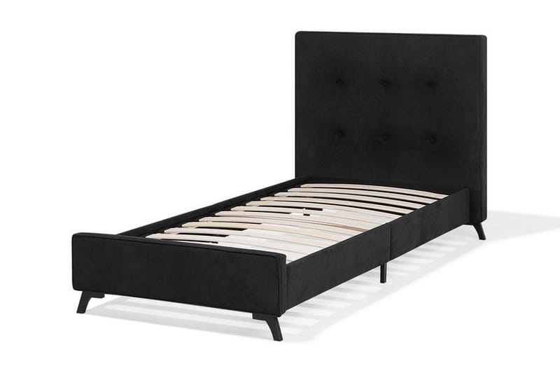 Säng Almodovar 90x200 cm - Svart - Komplett sängpaket - Ramsäng