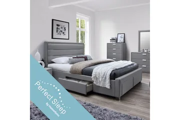 Säng Caren Med 4 Lådor Med Madrass Harmony Duo - Möbler - Säng - Ramsäng