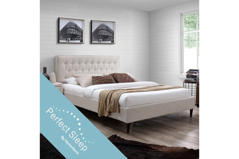 Säng EMILIA med madrass HARMONY TOP 160x200cm - Möbler - Säng - Ramsäng