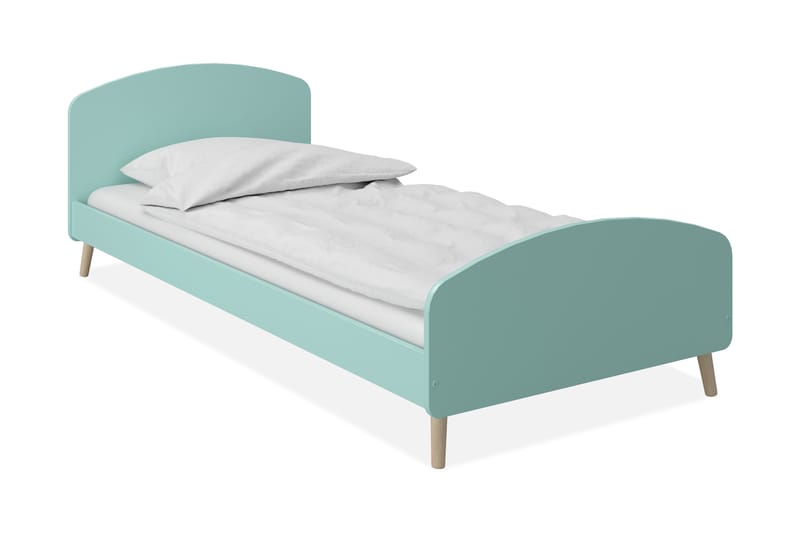 Säng Inagaki 90x200 cm 96 cm - Mint - Ramsäng - Enkelsäng