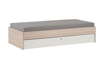 Säng Spot 90x200 cm Trä/Natur/Vit - VOX - Möbler - Säng - Ramsäng