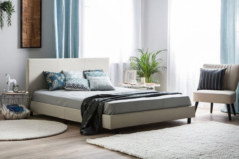 Sängram Albi 180x200 cm - Beige - Möbler - Säng - Ramsäng