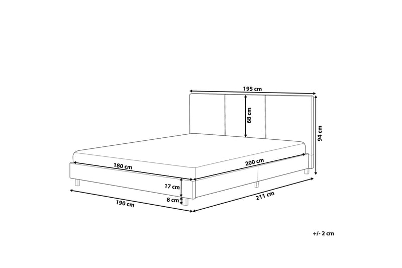 Sängram Albi 180x200 cm - Beige - Möbler - Säng - Ramsäng