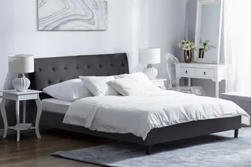 Saverne Dubbelsäng 180 200 cm - Grå - Möbler - Säng - Ramsäng